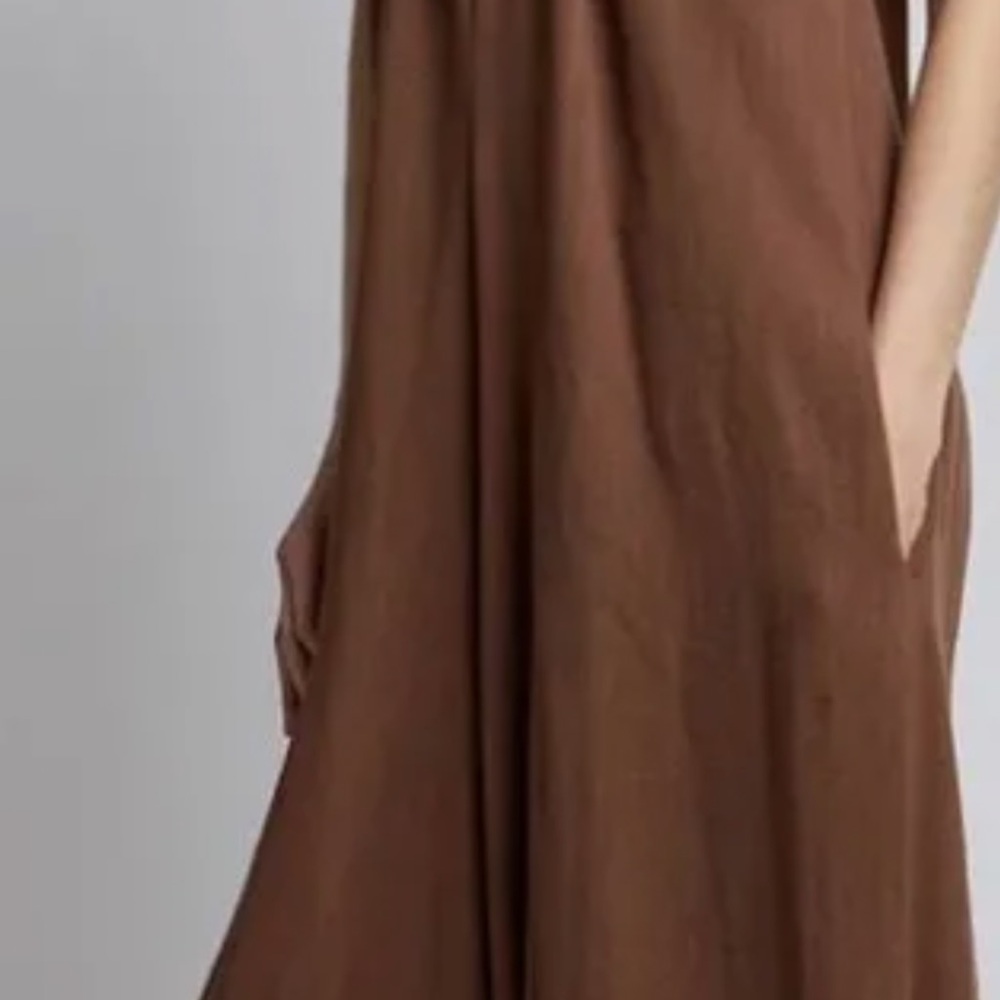 Jaded Gypsy one size fits most  Brown Maxi Dress with Rope Tie. NWT